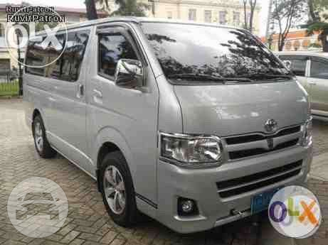 Toyota Hiace Van
Van /
Lapu-Lapu City, Cebu

 / Airport Transfer ₱1,200.00
 / Daily ₱4,500.00
