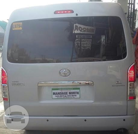 Toyota Grandia Van
Van /
Mandaue City, Cebu

 / Airport Transfer ₱1,000.00
 / Daily ₱3,500.00
