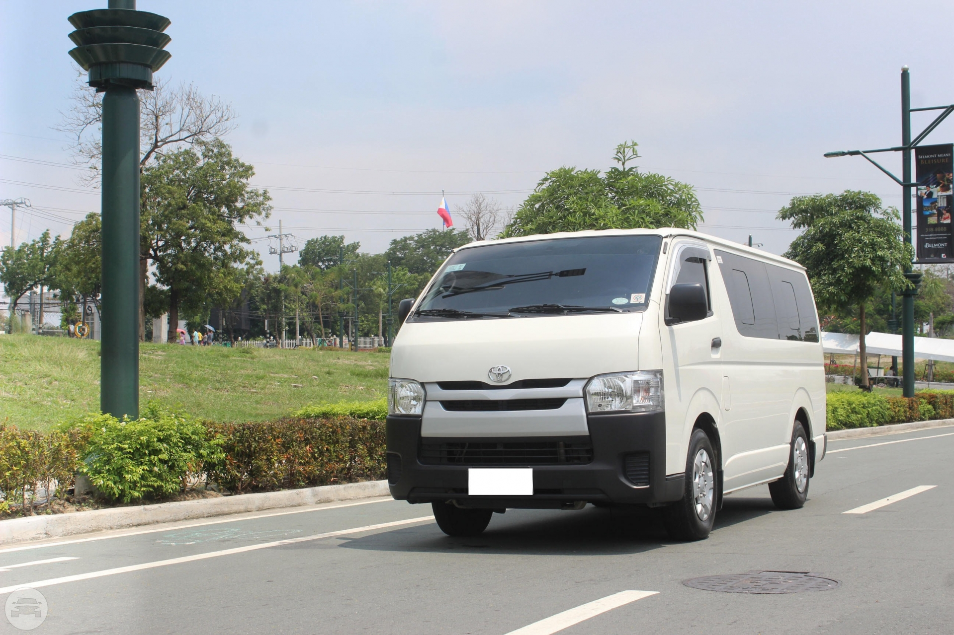 15-18 Seater Toyota Hiace Commuter
Van /
Taguig, Metro Manila

 / Airport Transfer ₱3,000.00
 / Daily ₱3,500.00
