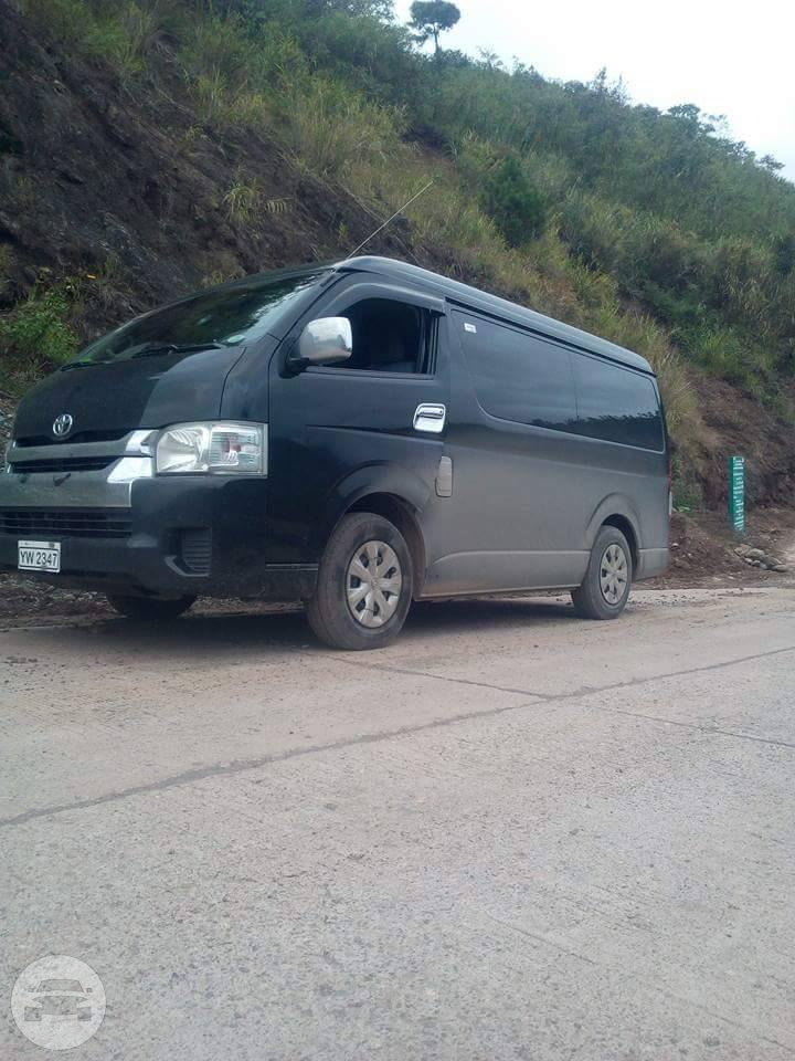 Toyota Hiace Urvan GL - Black
Van /
Quezon City, Metro Manila

 / Airport Transfer ₱4,500.00
 / Daily ₱6,500.00

