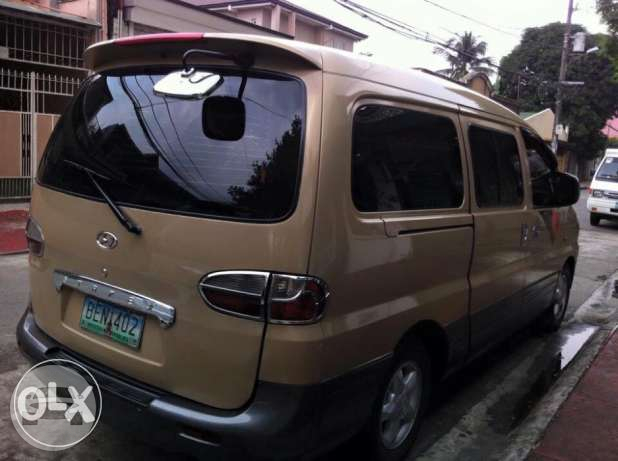 Hyundai Starex Jumbo Van
Van /
Marikina, Metro Manila

 / Airport Transfer ₱2,000.00
 / Daily ₱2,500.00
