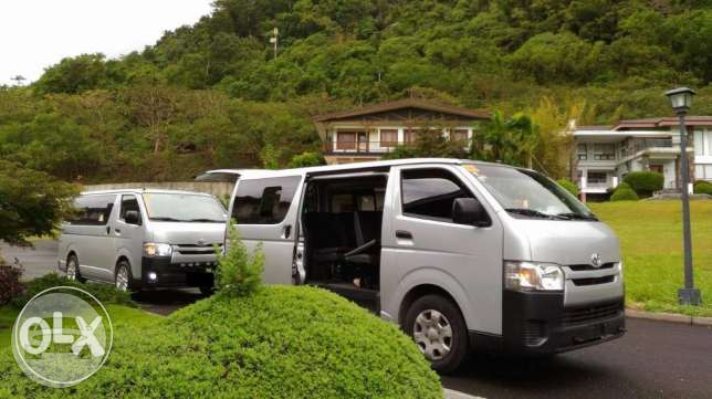 Toyota Hiace Van
Van /
Quezon City, Metro Manila

 / Airport Transfer ₱2,500.00
 / Daily ₱3,000.00
