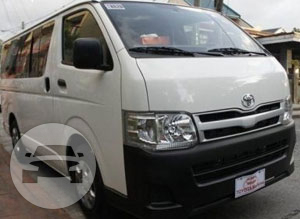 Toyota Hiace Van
Van /
Marikina, Metro Manila

 / Airport Transfer ₱1,800.00
 / Daily ₱4,500.00
