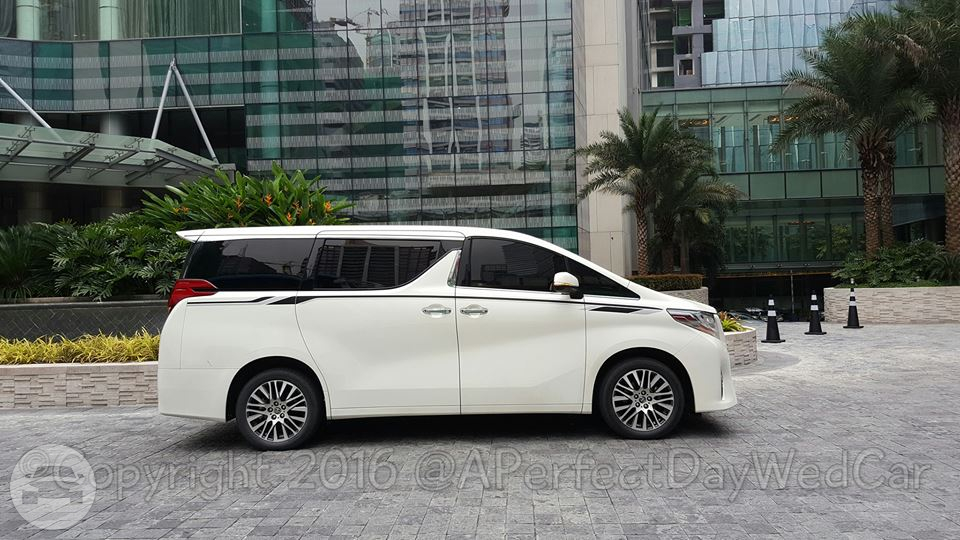 Toyota Alphard - White
Van /
Makati, Metro Manila

 / Hourly ₱0.00
