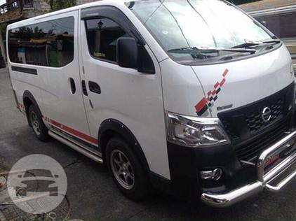 Nissan Van
Van /
Dasmariñas, Cavite

 / Airport Transfer ₱2,500.00
 / Daily ₱4,000.00
