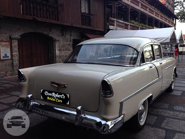 1955 Chevy BelAir
Sedan /
Cavite City, Cavite

 / Hourly ₱0.00
