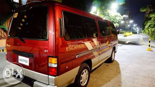 Nissan Escapade Van
Van /
Manila, Metro Manila

 / Airport Transfer ₱2,500.00
 / Daily ₱2,500.00
