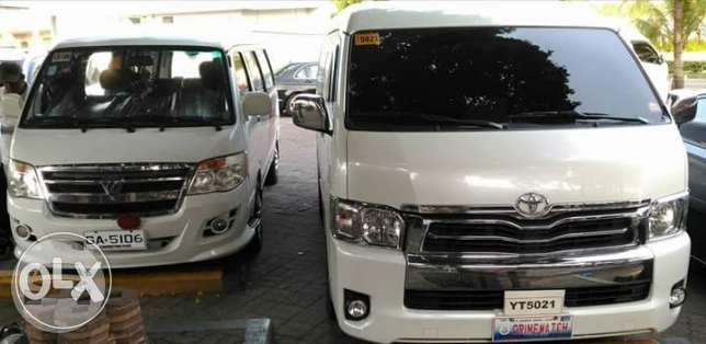 Toyota Grandia Van
Van /
Pasig, Metro Manila

 / Airport Transfer ₱4,000.00
 / Daily ₱5,500.00
