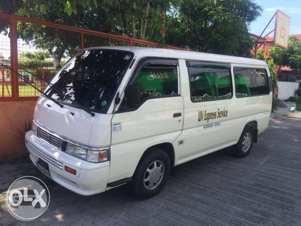 Nissan UV Van
Van /
Las Pinas, Metro Manila

 / Airport Transfer ₱3,500.00
 / Daily ₱6,500.00
