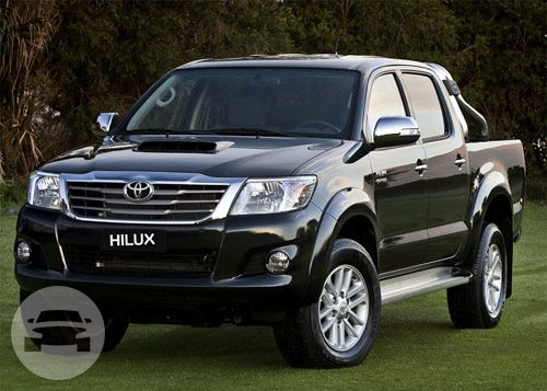 Toyota Hi-Lux 2015 pick up truck Manual
Van /
Tacloban City, Leyte

 / Airport Transfer ₱2,500.00
 / Daily ₱3,500.00
