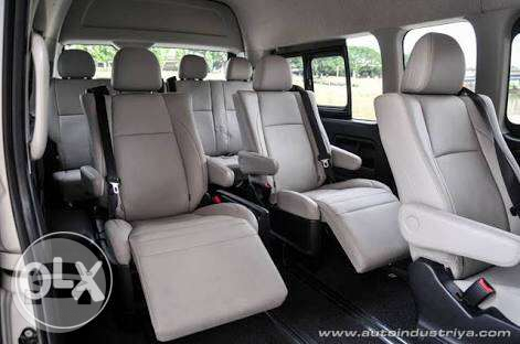 Nissan Urvan NV350
Van /
Imus, Cavite

 / Airport Transfer ₱2,000.00
 / Daily ₱3,500.00
