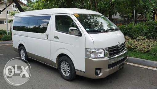 Toyota Hiace Grandia
Van /
Imus, Cavite

 / Airport Transfer ₱3,000.00
 / Daily ₱4,500.00

