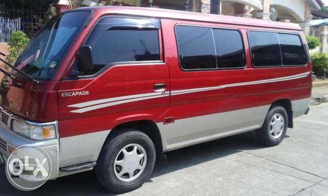 Nissan Urvan Escapade
Van /
Marikina, Metro Manila

 / Airport Transfer ₱3,000.00
 / Daily ₱4,500.00
