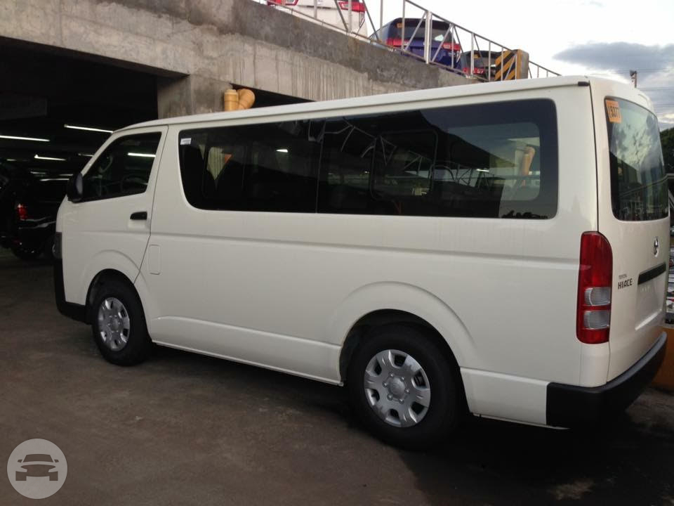 Toyota Hiace Van
Van /
Cavite City, Cavite

 / Airport Transfer ₱2,500.00
 / Daily ₱4,500.00
