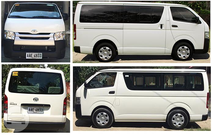 White Toyota Hi Ace Commuter Van
Van /
Mandaue City, Cebu

 / Airport Transfer ₱1,000.00
 / Daily ₱3,500.00
