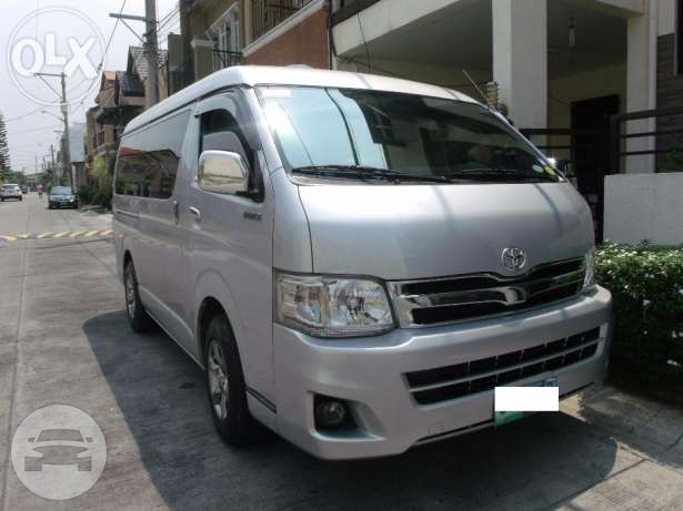 Toyota Hiace Van
Van /
Manila, Metro Manila

 / Airport Transfer ₱3,000.00
 / Daily ₱5,000.00
